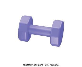 3d rendering dumble icon illustration