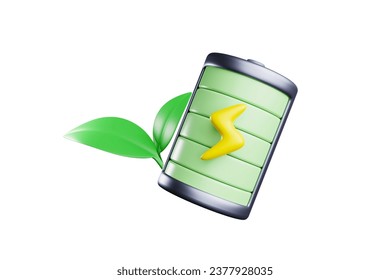 3D rendering, environmentally friendly green battery