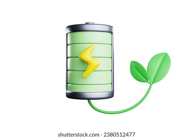 3D rendering, environmentally friendly green battery