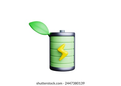 3D rendering, environmentally friendly green battery