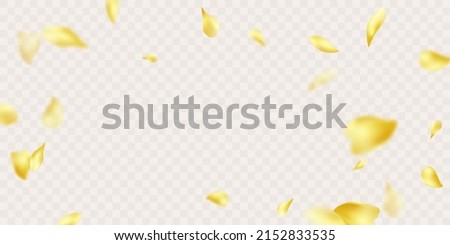 3d rendering of falling sunflower petals on a white background