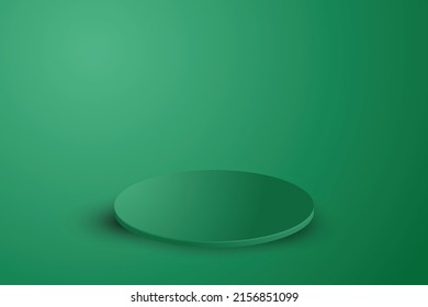 3.d diseño de estadio de podio verde adecuado para publicidad