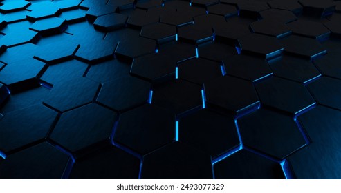 3d rendering hexagonal texture background vector design in eps 10