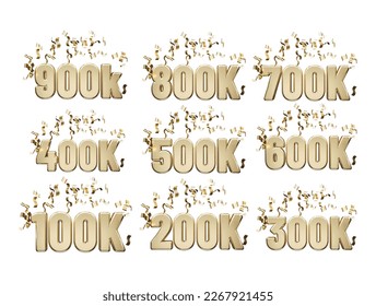 3d rendering icon text effect vector illustration transparent vector element