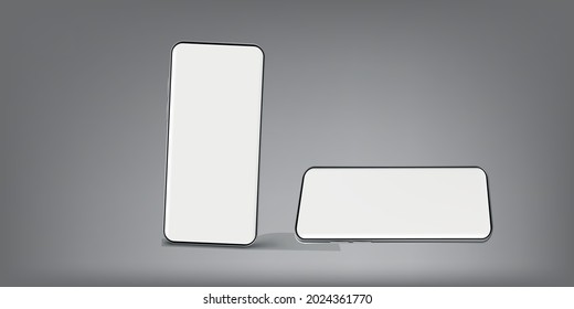 Ilustración 3D Iphone iphone aislado de diseño minimalista moderno amarillo abstracto para presentación, presentación de aplicaciones, gráficos de información, etc.simulaciones móviles con perspectiva isométrica