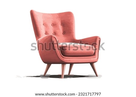 3d rendering of an Isolated pink salmon red modern.