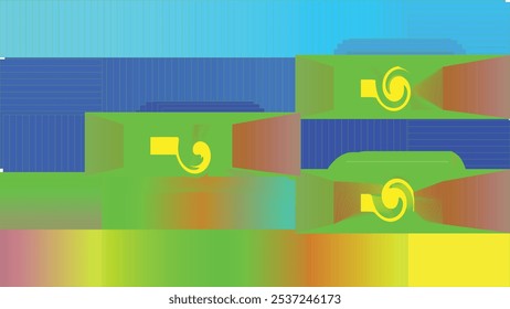 3d rendering. modern lgbt rainbow color flag wall design background