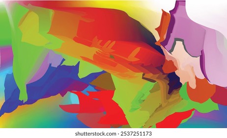 3d rendering. modern lgbt rainbow color flag wall design background