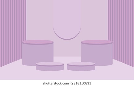 3d fondo de promoción de productos en podio de representación, vector de escena de fondo del producto, presentación del producto, promoción del producto, antecedentes