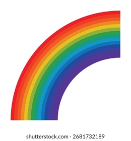 Representación 3D del arco iris Victor Illustration Art