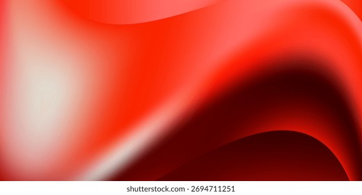 Representación 3D de fondo de vidrio abstracto rojo. Un fondo abstracto presenta un gradiente de colores rojo y rojo oscuro, creando una transición suave y ondulada.

