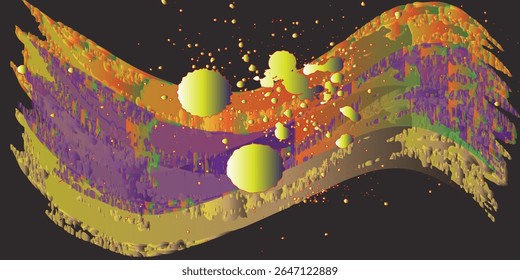 renderização 3d. Fundo do espaço com nebulosa e estrelas. Mapa de HDRI do Ambiente 360. Projeção retangular equivalente, panorama esférico. Ilustração gráfica.