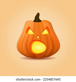 3D rendering spooky halloween decoration