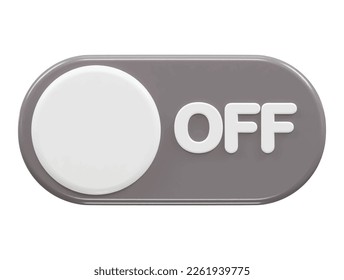 3d rendering switch icon vector illustration