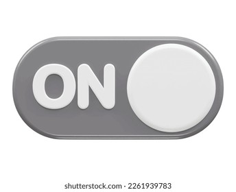 3d rendering switch icon vector illustration