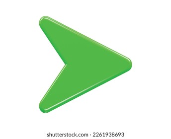 3d rendering vector illustration arrow icon