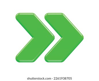 3d rendering vector illustration arrow icon