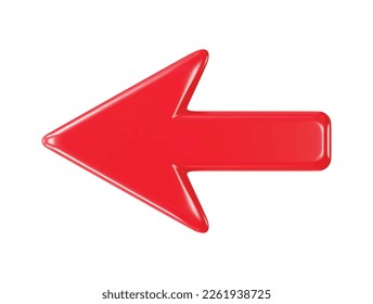 3d rendering vector illustration arrow icon