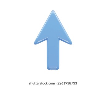 3d rendering vector illustration arrow icon