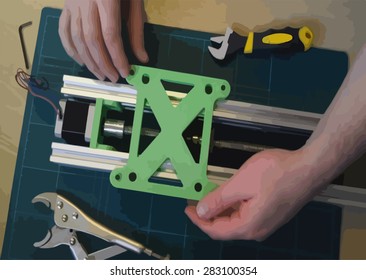 3D RepRap Printer Build