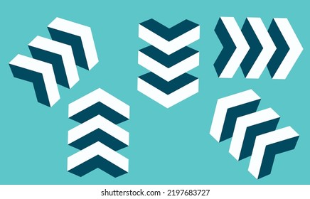 3d representation of shelves from different angles.