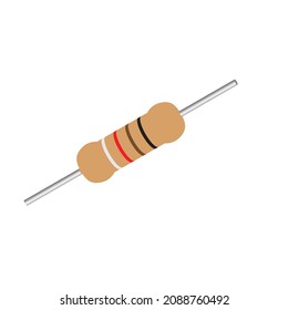 3d resistor ,four band ,electrical component