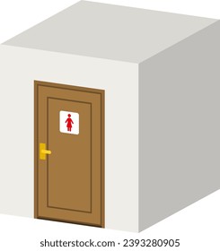 3D-Frauenrekorder, einzelne Vektorgrafik