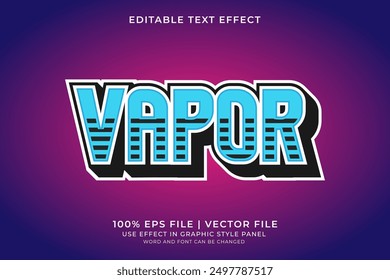 3D Retro Futuristic Text effect editable vector