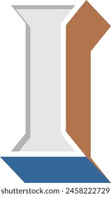 3D Retro Vintage Letter Alphabet Vector Element