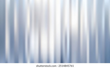 3D-Rippenglas mit silbernem, blauem Hintergrund. Refraktierende Textur von Acryl gerippten Platte. 