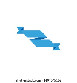 3D Ribbon, text frame EPS Vector