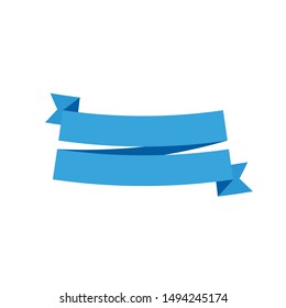 3D Ribbon, text frame EPS Vector