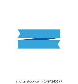 3D Ribbon, text frame EPS Vector