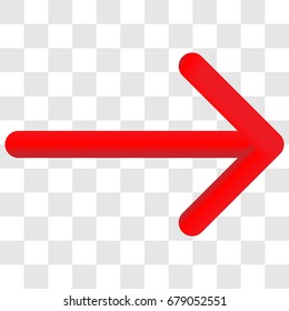 3d right arrow. 3d red arrow isolated on transparent background. EPS10 vector illustration. Arrow shape realistic liquid color path.