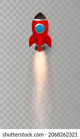 3d rocket spaceship render and draw by mesh. Realistic modern digital rocket. Vector illustration.