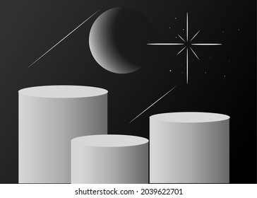 Vector de habitación 3D para fondo de pantalla de producto