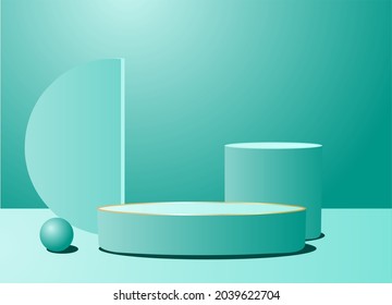 Vector de habitación 3D para fondo de pantalla de producto