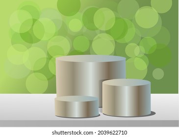 3D room vector for product display background