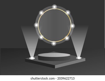 Vector de habitación 3D para fondo de pantalla de producto