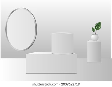 Vector de habitación 3D para fondo de pantalla de producto