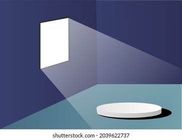 Vector de habitación 3D para fondo de pantalla de producto