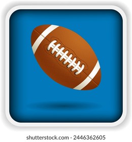 3d Rugby Ball Equipment Sport Illustration Vector