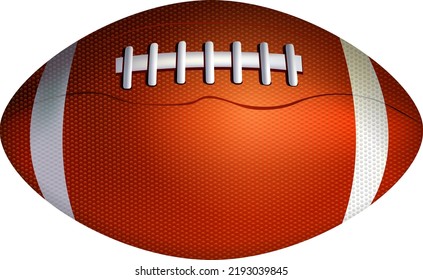 3D Rugby Ball Isolated illustration