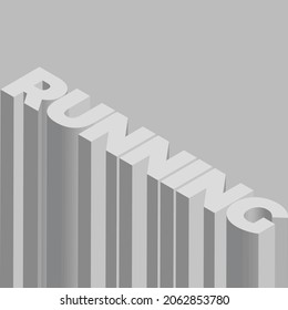 3D Running, Sports Logo, Ice skating Illustration, Building text effect, 3D sports render, Isometric sports names