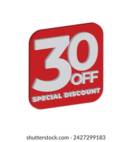 3D SAlE banner in color for shop sign, offer, best product	
