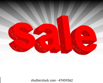 3d sale drawn by hand