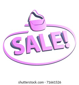 3d sale sticker