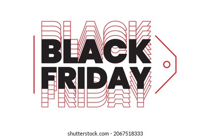 3d sale tag black friday promocional