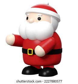 3D-Weihnachtsmann-Darstellung für das Weihnachtssternmodell