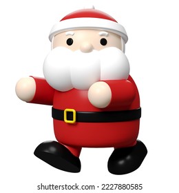 3D Santa Claus renderizado para el modelo de caracteres de Papá Noel para Navidad